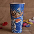 Cold Drinking Paper Cup mit Kunststoffdeckel